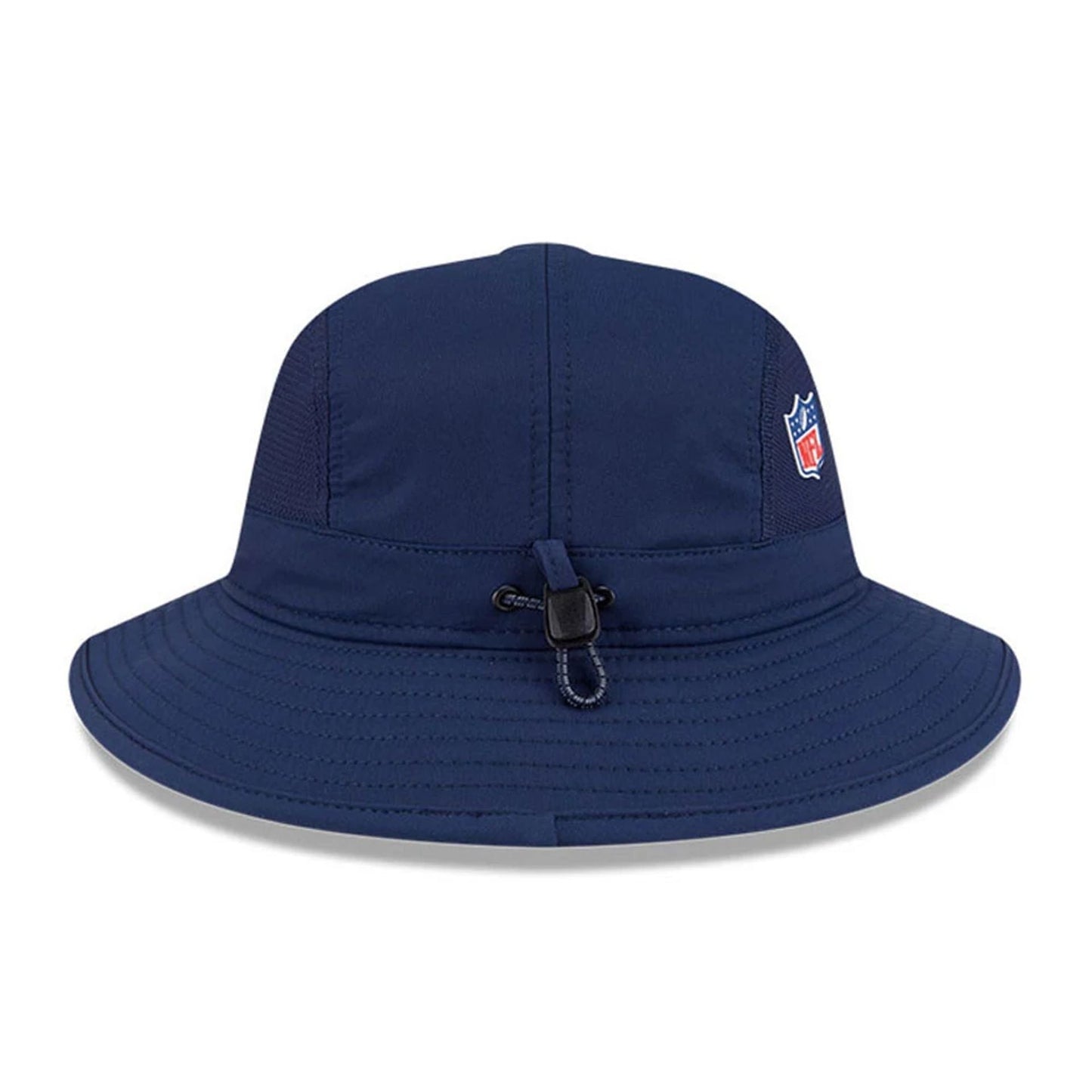 This is a Seattle Seahawks NFL Sideline 2025 Dark Blue Stretch Bucket Hat 6