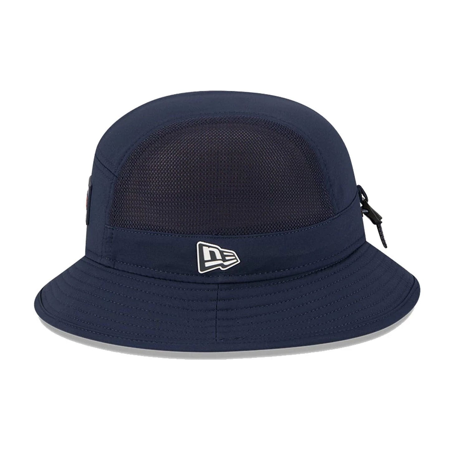 This is a Chicago Bears NFL Sideline 2025 Navy Stretch Bucket Hat 5