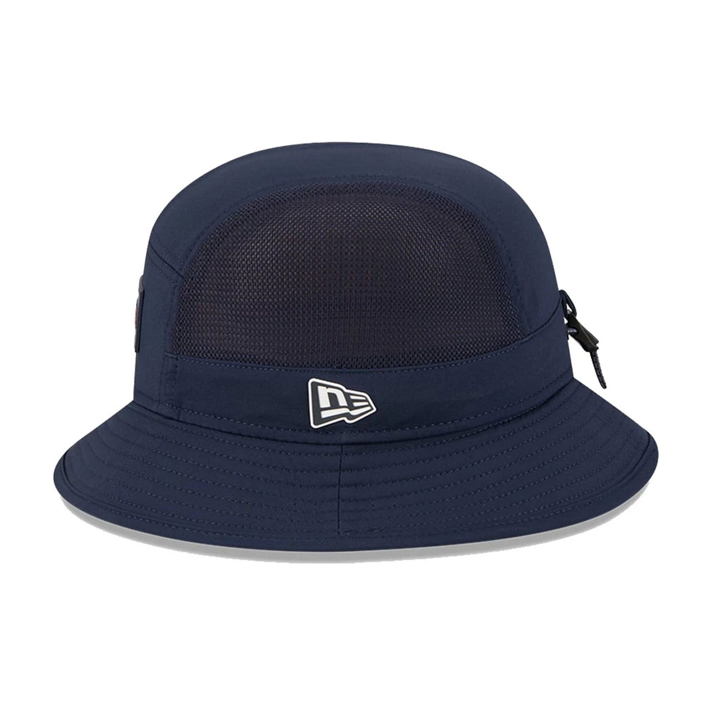 This is a Chicago Bears NFL Sideline 2025 Navy Stretch Bucket Hat 5