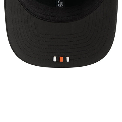 This is a Cincinnati Bengals NFL Sideline 2025 Black 9SEVENTY Trucker Stretch Snap Adjustable Cap 6