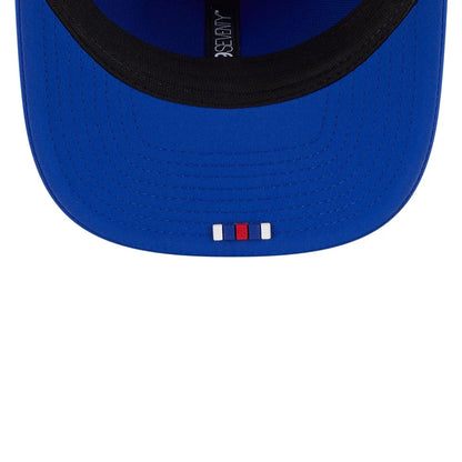 This is a Buffalo Bills NFL Sideline 2025 Blue 9SEVENTY Trucker Stretch Snap Adjustable Cap 7