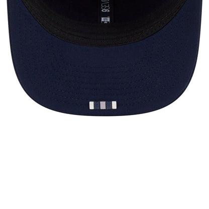This is a Dallas Cowboys NFL Sideline 2025 Dark Blue 9SEVENTY Trucker Stretch Snap Adjustable Cap 2