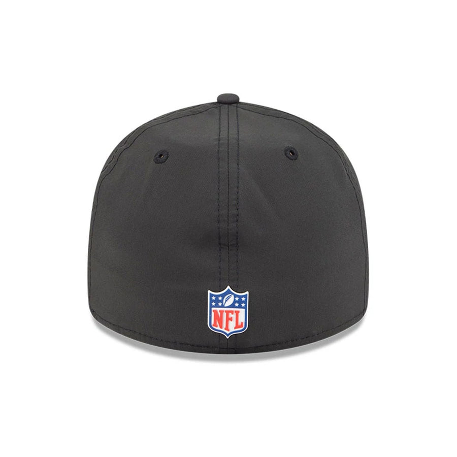 This is a Baltimore Ravens NFL Sideline 2025 Black Retro Crown 59FIFTY Fitted Cap 4