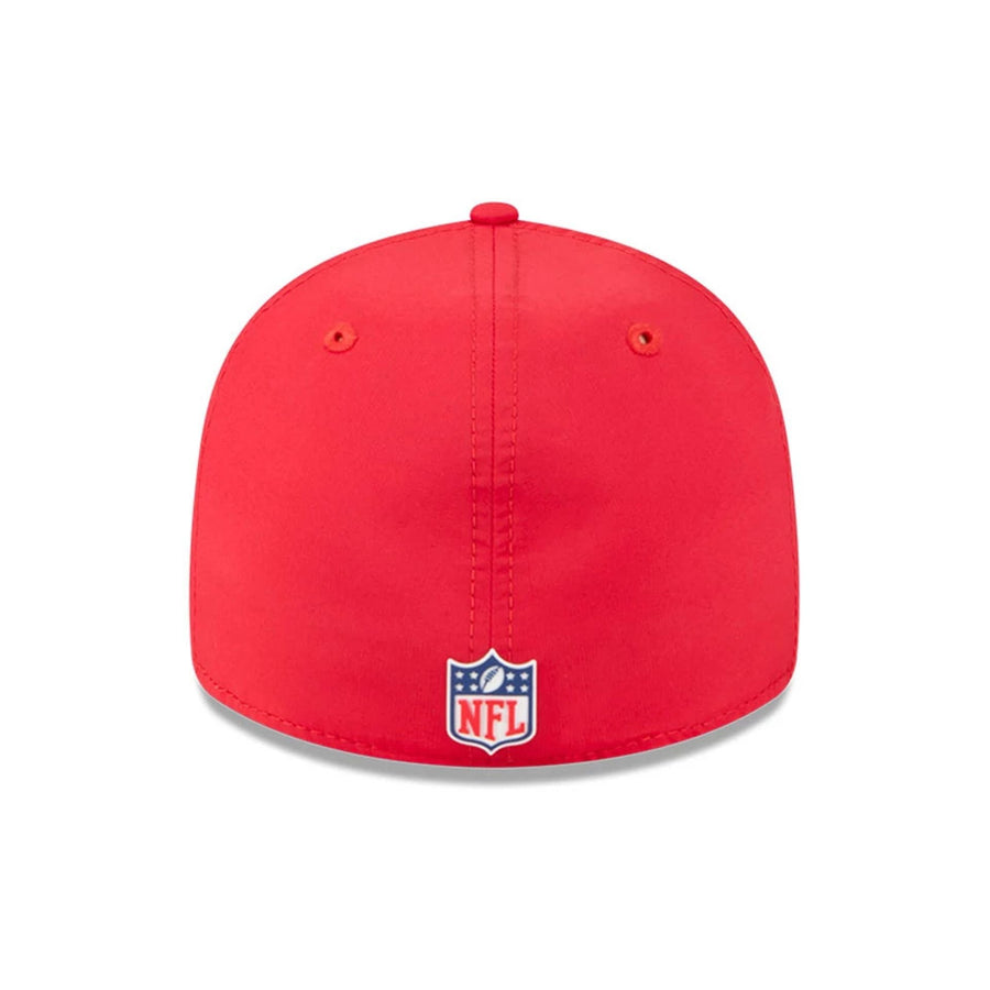 This is a Kansas City Chiefs NFL Sideline 2025 Red Retro Crown 59FIFTY Fitted Cap 7