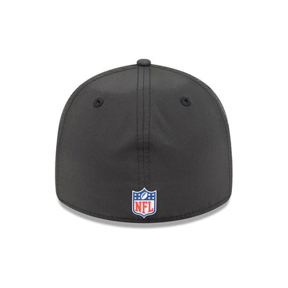 This is a Las Vegas Raiders NFL Sideline 2025 Black Retro Crown 59FIFTY Fitted Cap 6