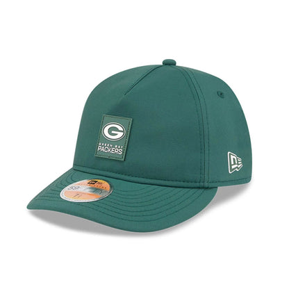 This is a Green Bay Packers NFL Sideline 2025 Dark Green Retro Crown 59FIFTY Fitted Cap 1