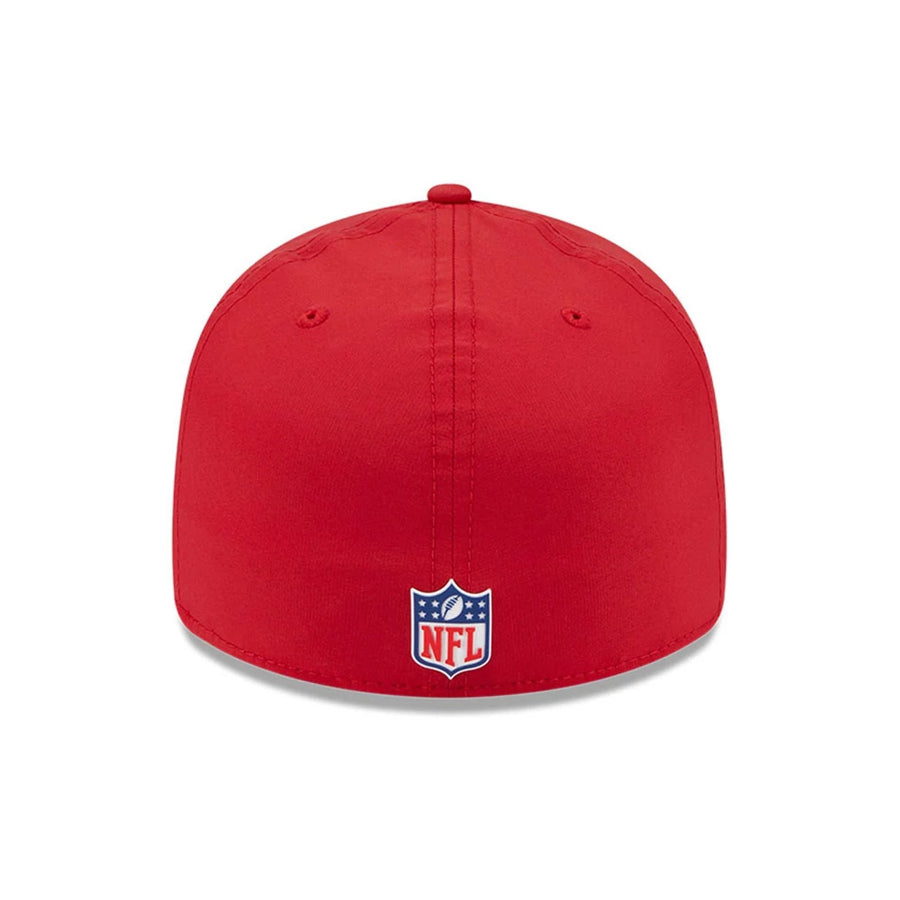 This is a Tampa Bay Buccaneers NFL Sideline 2025 Red Retro Crown 59FIFTY Fitted Cap 6