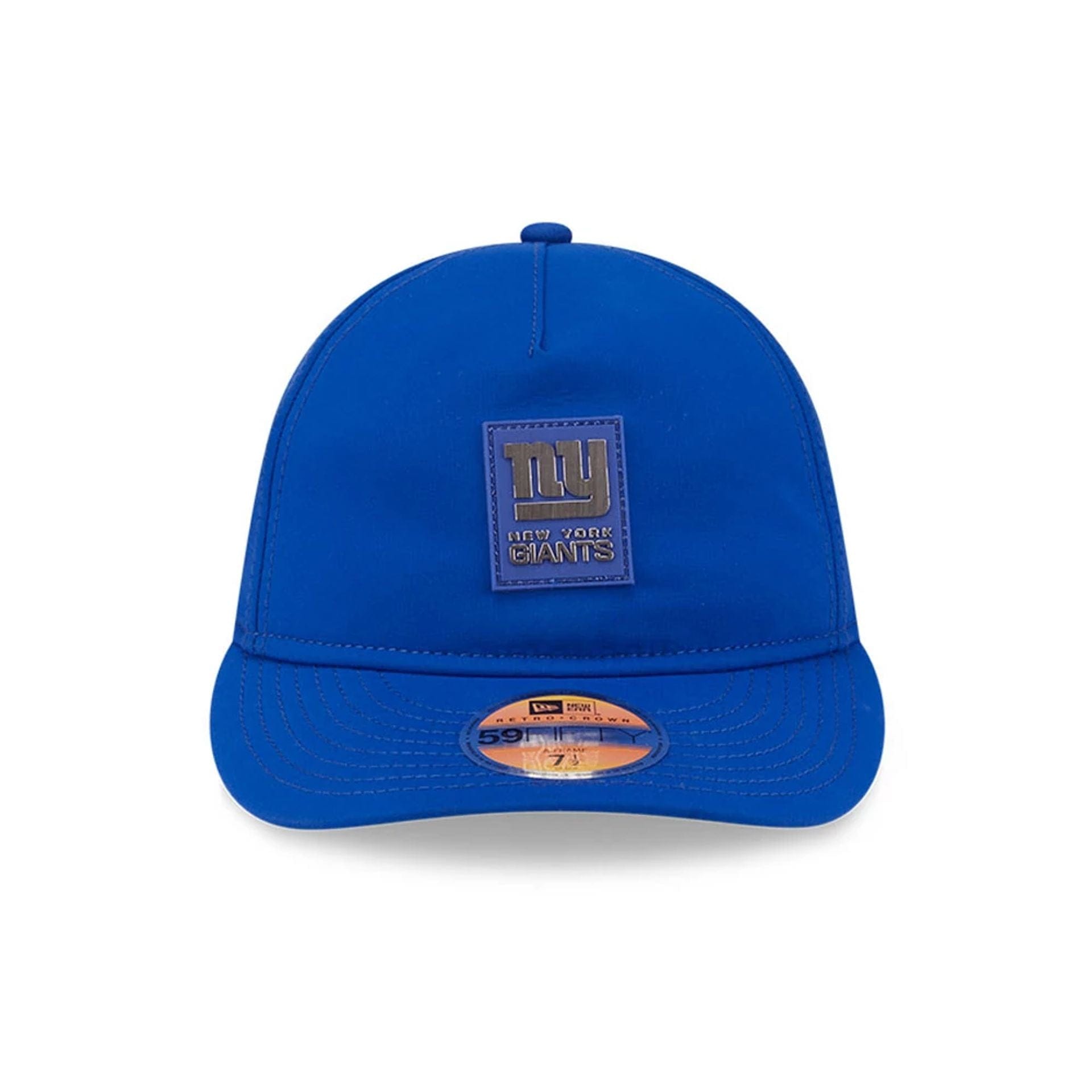 This is a New York Giants NFL Sideline 2025 Blue Retro Crown 59FIFTY Fitted Cap 2