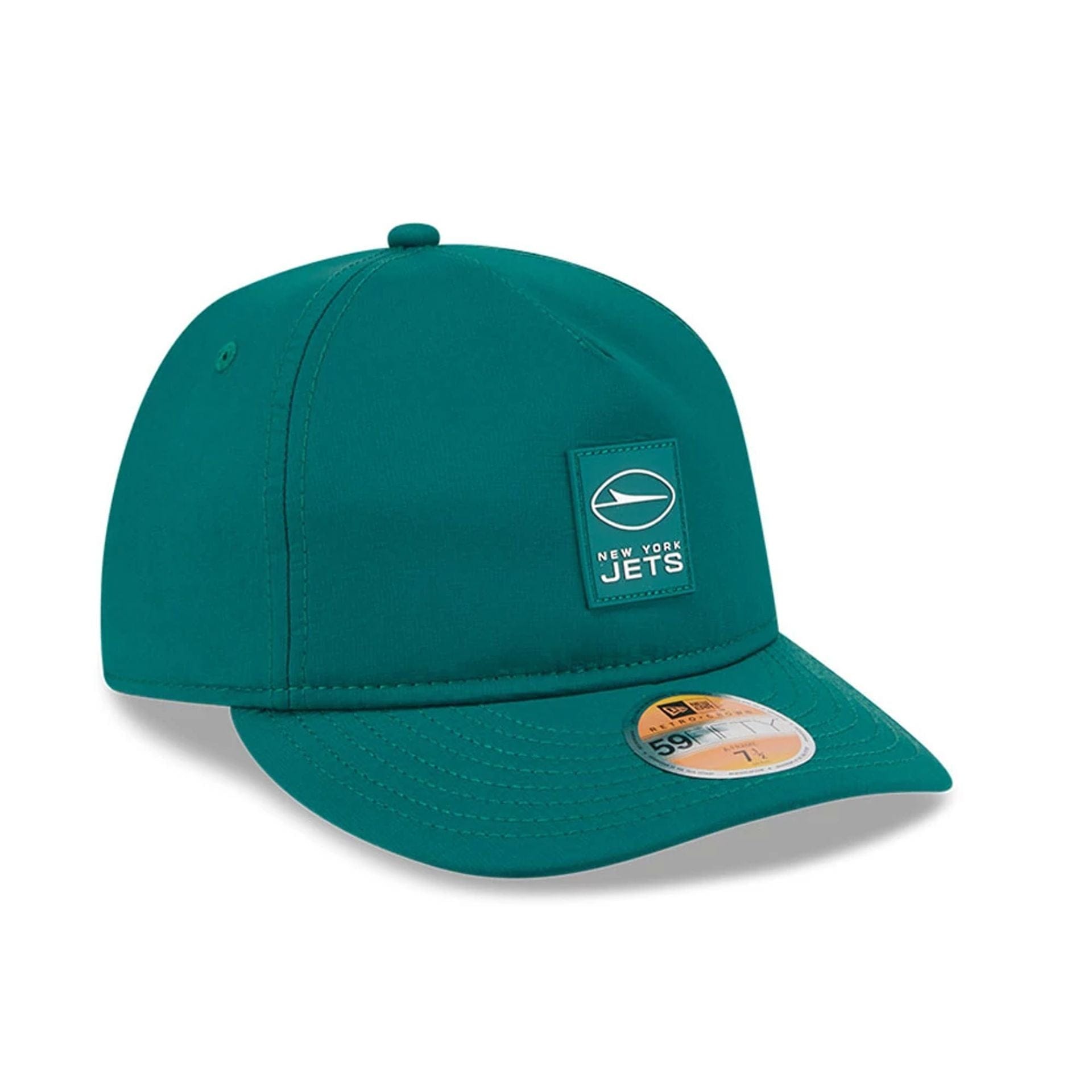 This is a New York Jets NFL Sideline 2025 Green Retro Crown 59FIFTY Fitted Cap 3