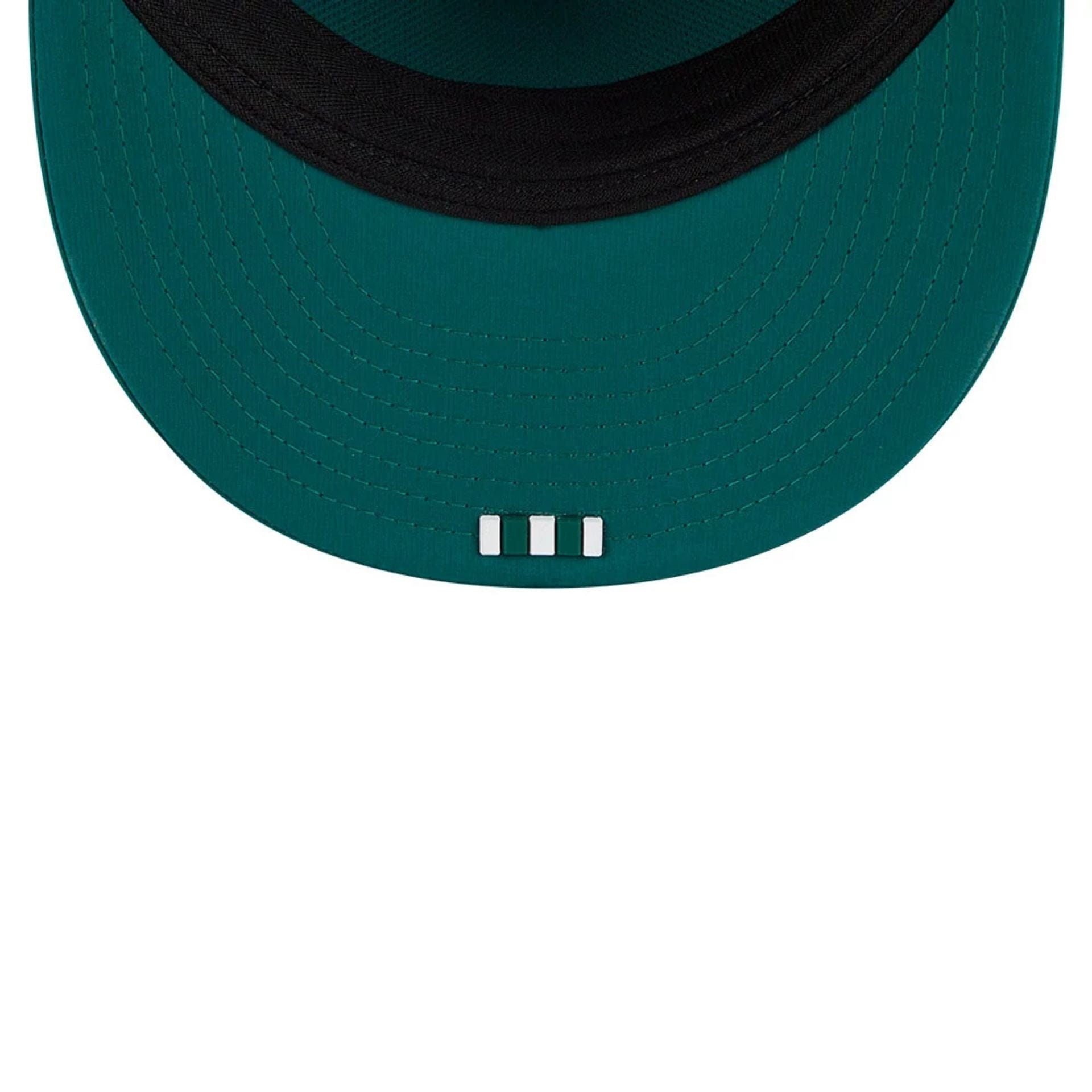 This is a New York Jets NFL Sideline 2025 Green Retro Crown 59FIFTY Fitted Cap 7