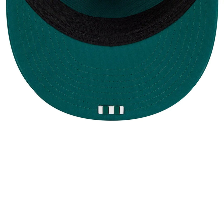 This is a New York Jets NFL Sideline 2025 Green Retro Crown 59FIFTY Fitted Cap 7