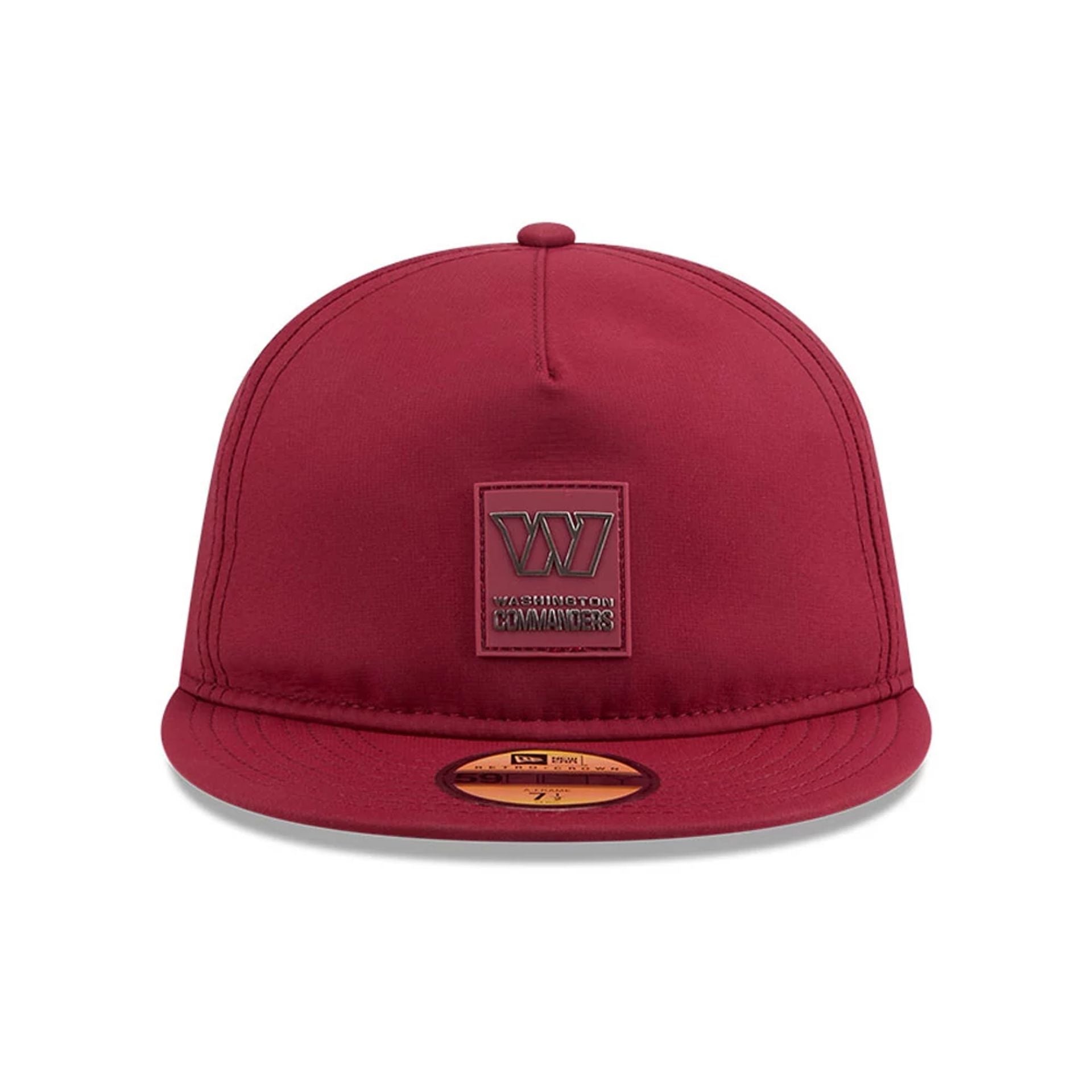 This is a Washington Commanders NFL Sideline 2025 Dark Red Retro Crown 59FIFTY Fitted Cap 2