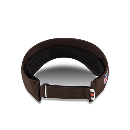 This is a Cleveland Browns NFL Sideline 2025 Dark Brown Visor 5