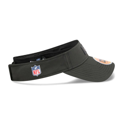 This is a Las Vegas Raiders NFL Sideline 2025 Black Visor 6