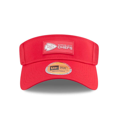 This is a Kansas City Chiefs NFL Sideline 2025 Red Visor 2
