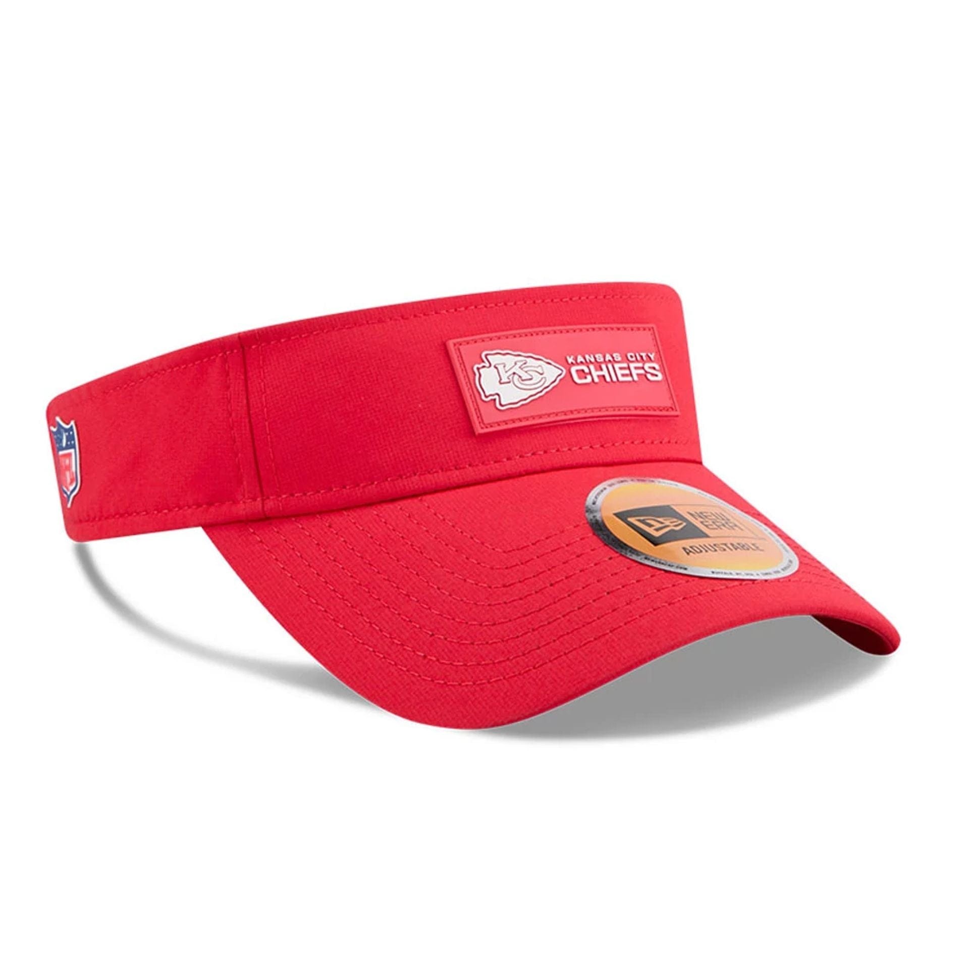 This is a Kansas City Chiefs NFL Sideline 2025 Red Visor 3