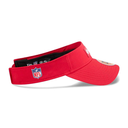 This is a Kansas City Chiefs NFL Sideline 2025 Red Visor 6