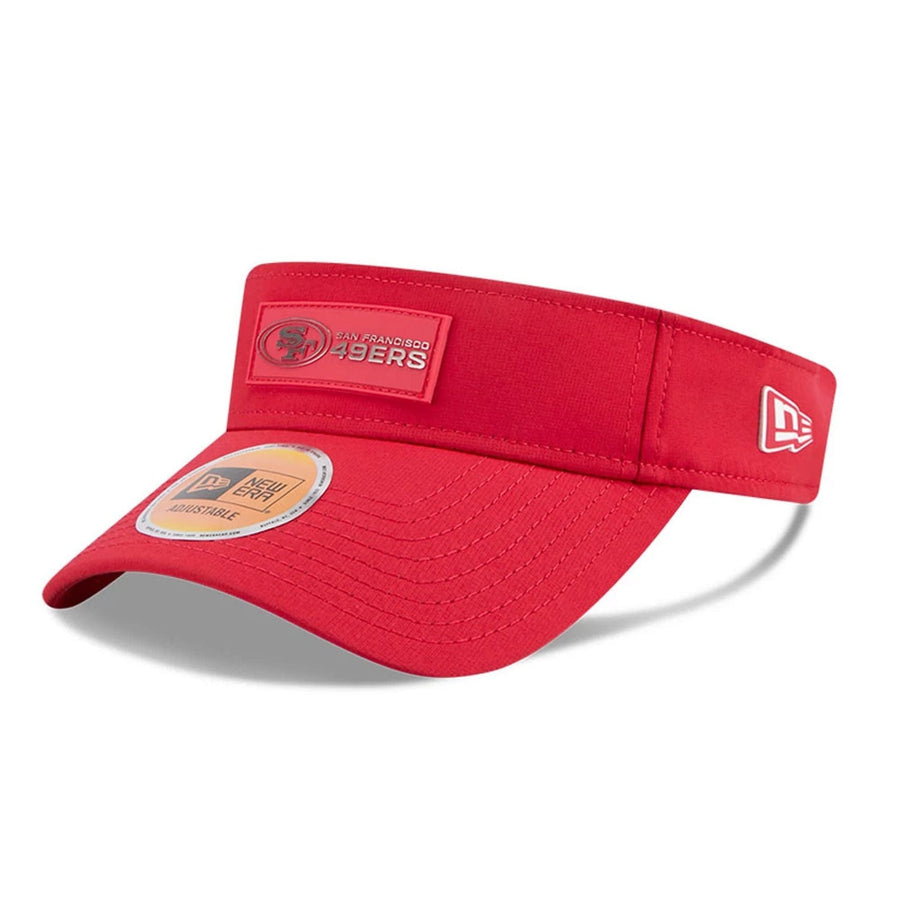 This is a San Francisco 49ers NFL Sideline 2025 Red Visor 1