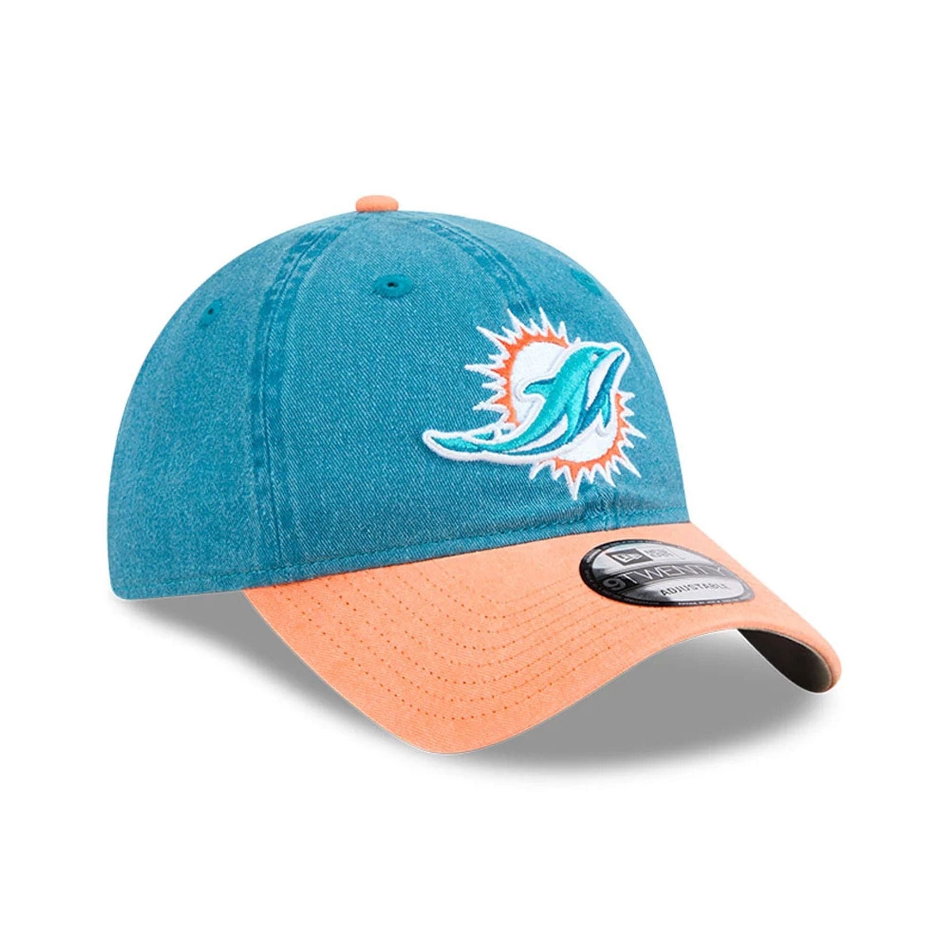 This is a Miami Dolphins NFL Select Turquoise 9TWENTY Adjustable Cap 4