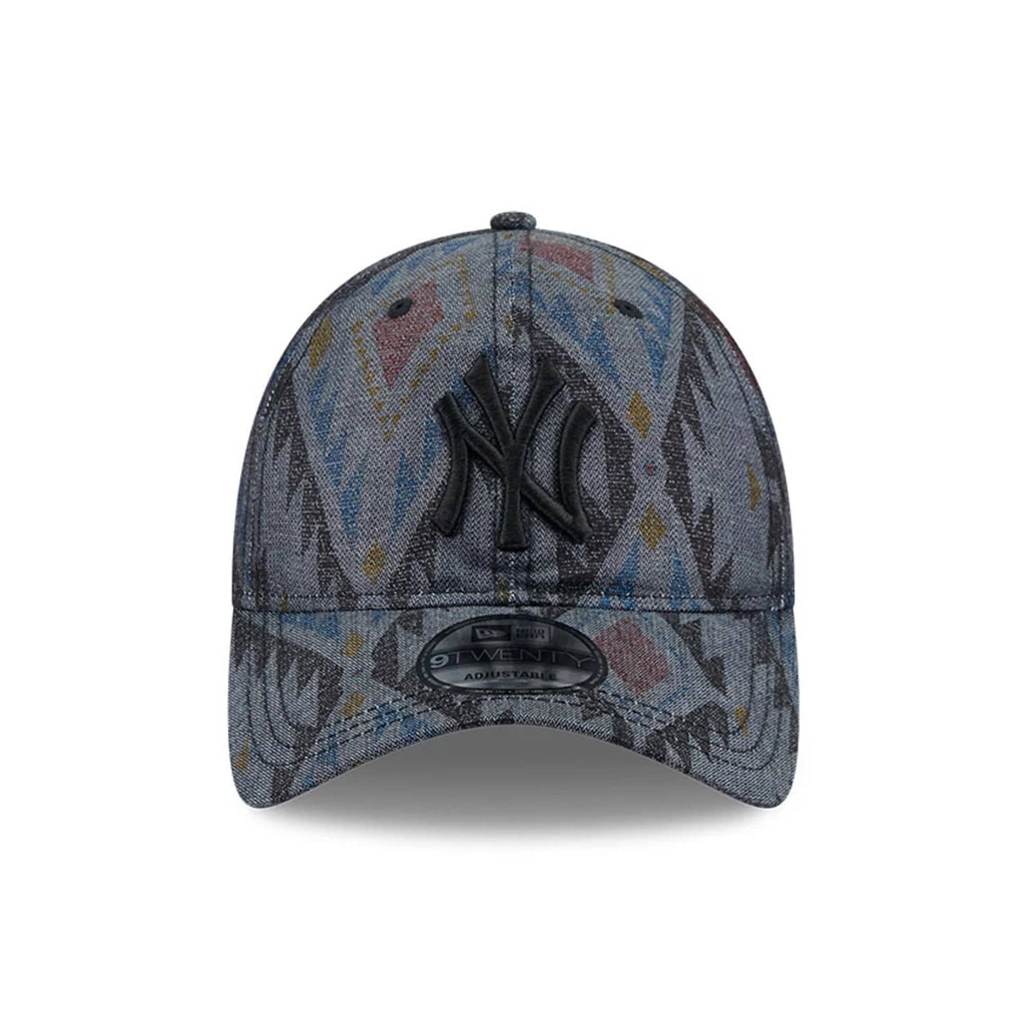 This is a New York Yankees Aztec Pattern Navy 9TWENTY Adjustable Cap 3