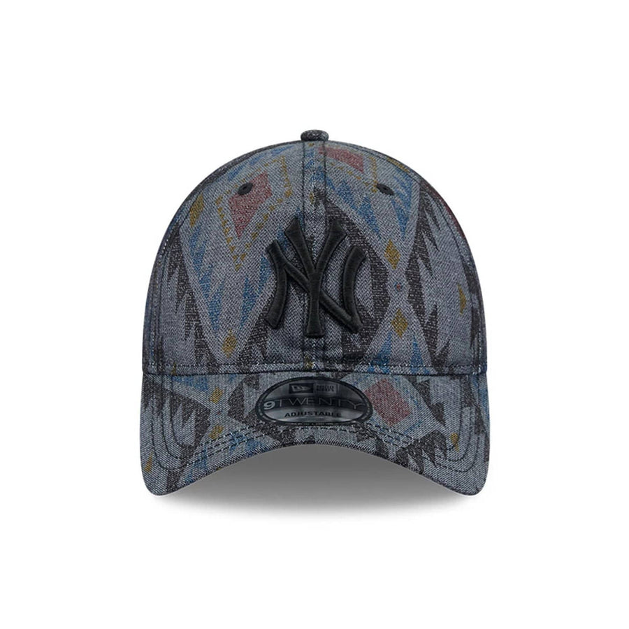 This is a New York Yankees Aztec Pattern Navy 9TWENTY Adjustable Cap 3