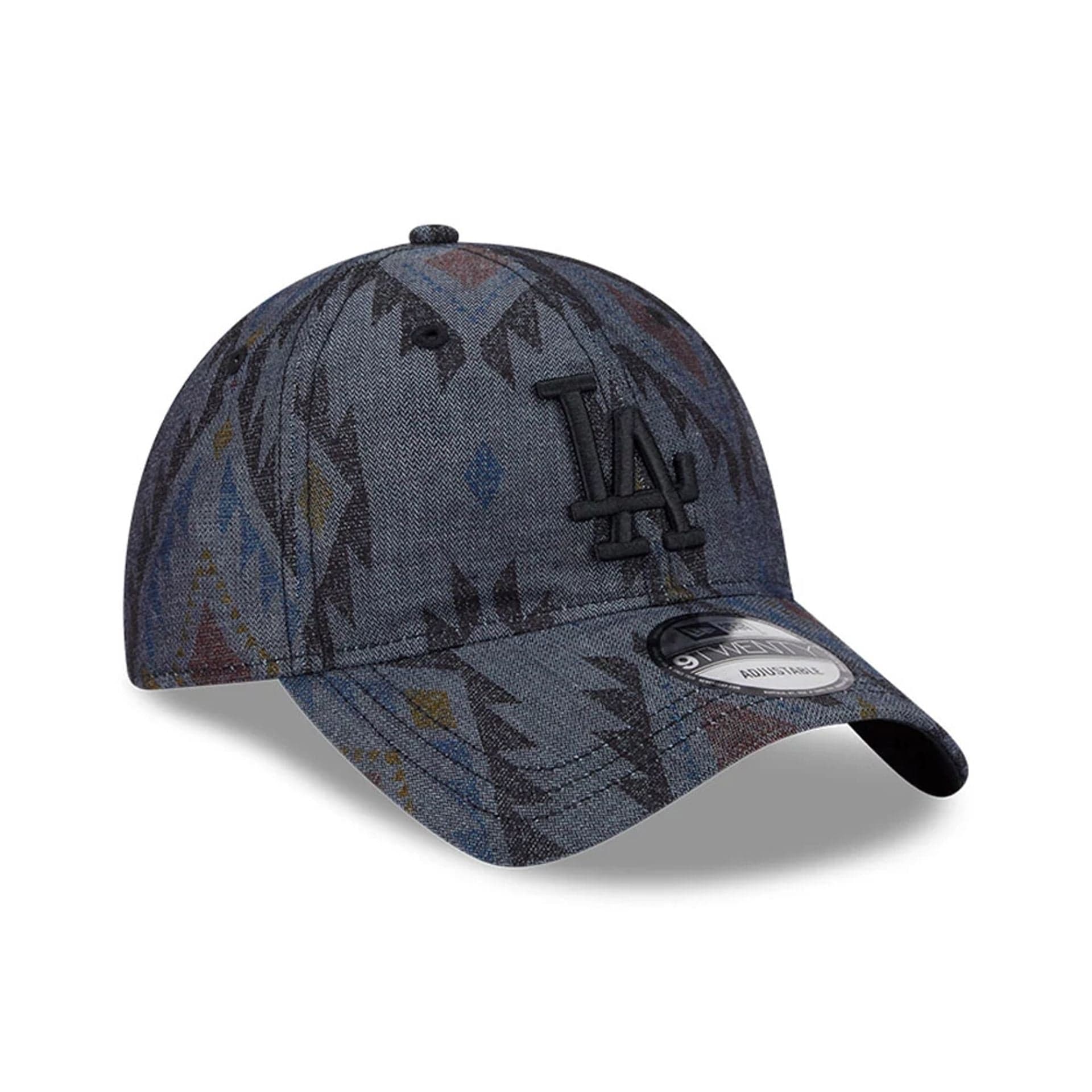 This is a LA Dodgers Aztec Pattern Navy 9TWENTY Adjustable Cap 4