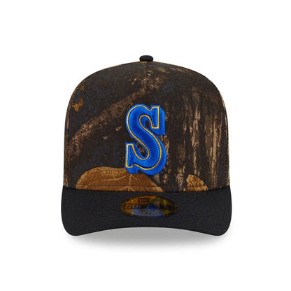This is a Seattle Mariners MLB Ripstop Camo Assorted Print 59FIFTY A-Frame Fitted Cap 3