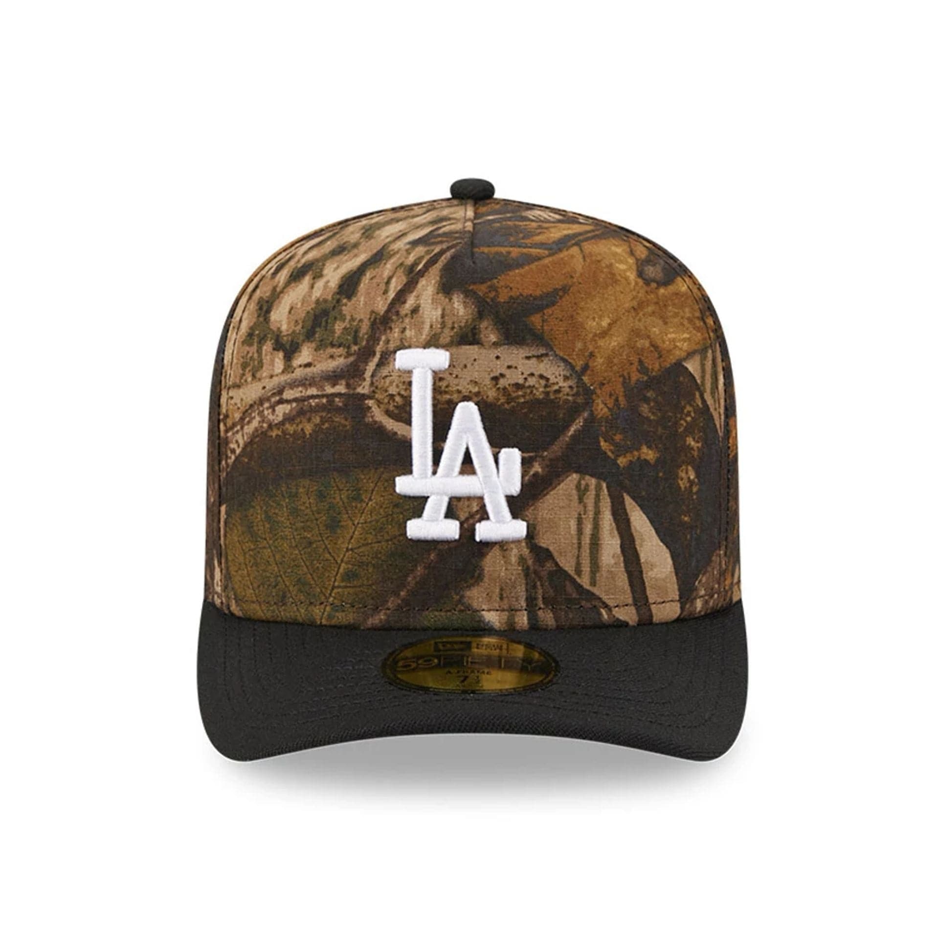 This is a LA Dodgers MLB Ripstop Camo Assorted Print 59FIFTY A-Frame Fitted Cap 3