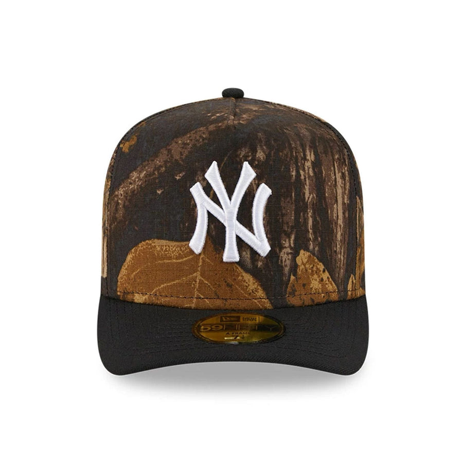 This is a New York Yankees MLB Ripstop Camo Assorted Print 59FIFTY A-Frame Fitted Cap 3