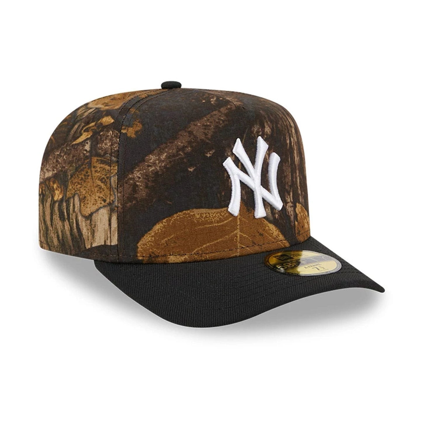 This is a New York Yankees MLB Ripstop Camo Assorted Print 59FIFTY A-Frame Fitted Cap 4