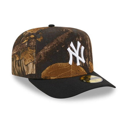 This is a New York Yankees MLB Ripstop Camo Assorted Print 59FIFTY A-Frame Fitted Cap 4