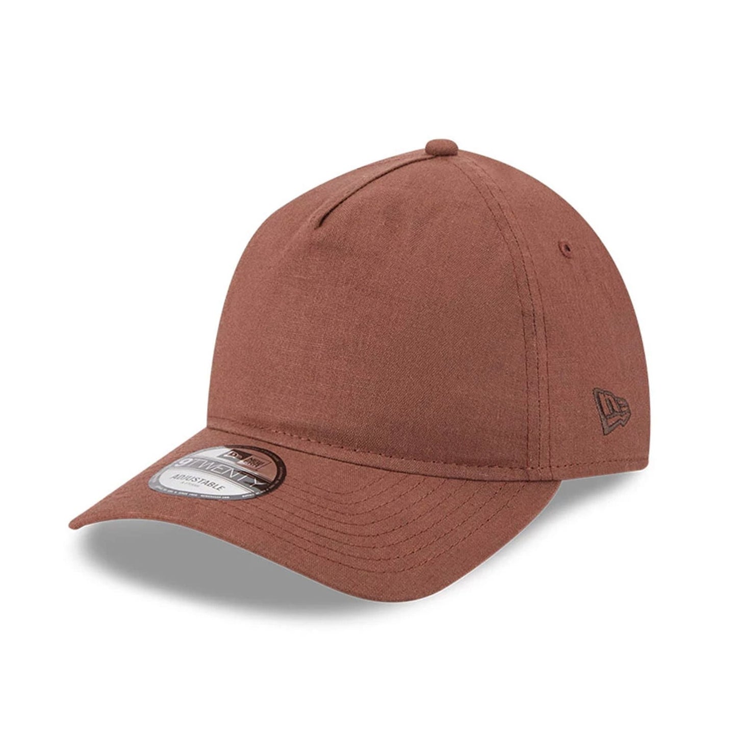 This is a New Era Elevated Open Brown 9TWENTY A-Frame Adjustable Cap 1