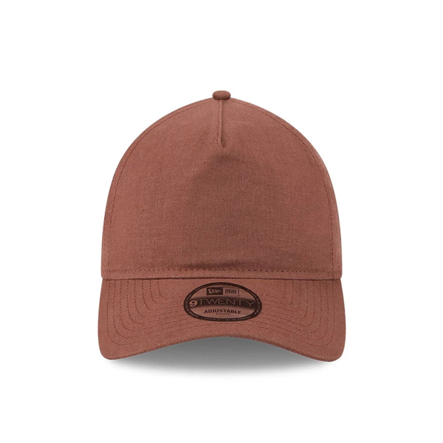 This is a New Era Elevated Open Brown 9TWENTY A-Frame Adjustable Cap 2