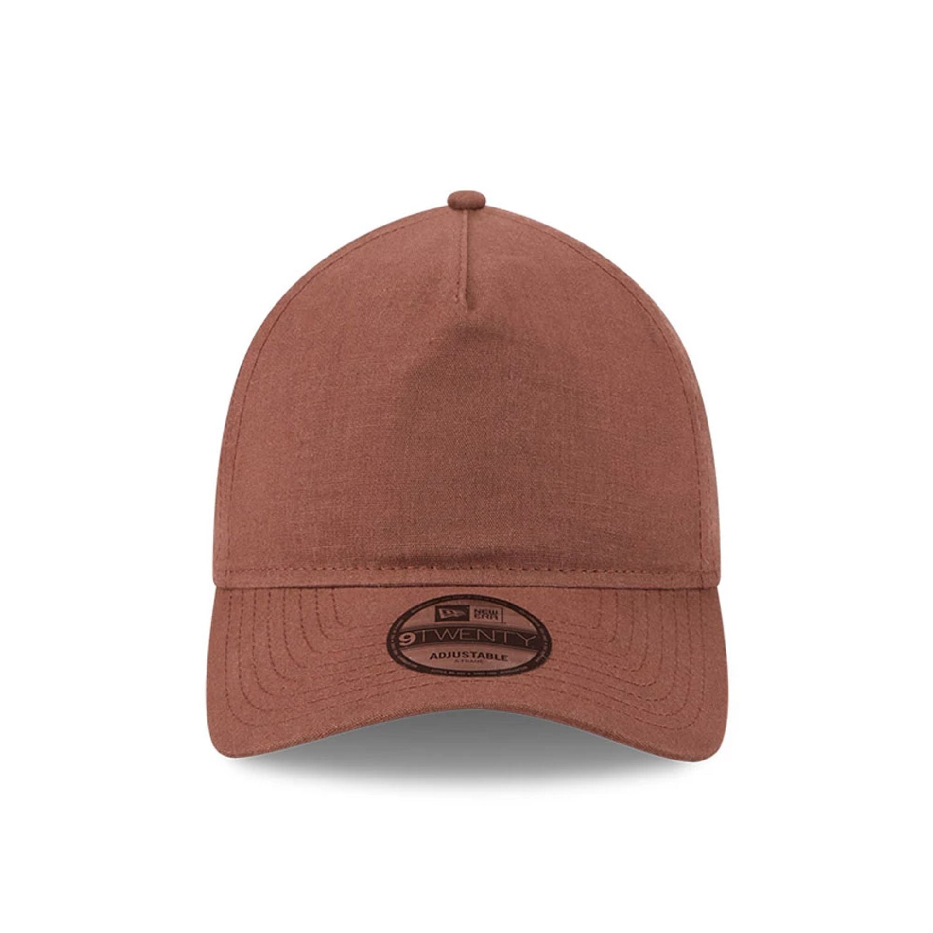 This is a New Era Elevated Open Brown 9TWENTY A-Frame Adjustable Cap 2