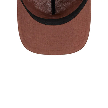 This is a New Era Elevated Open Brown 9TWENTY A-Frame Adjustable Cap 7