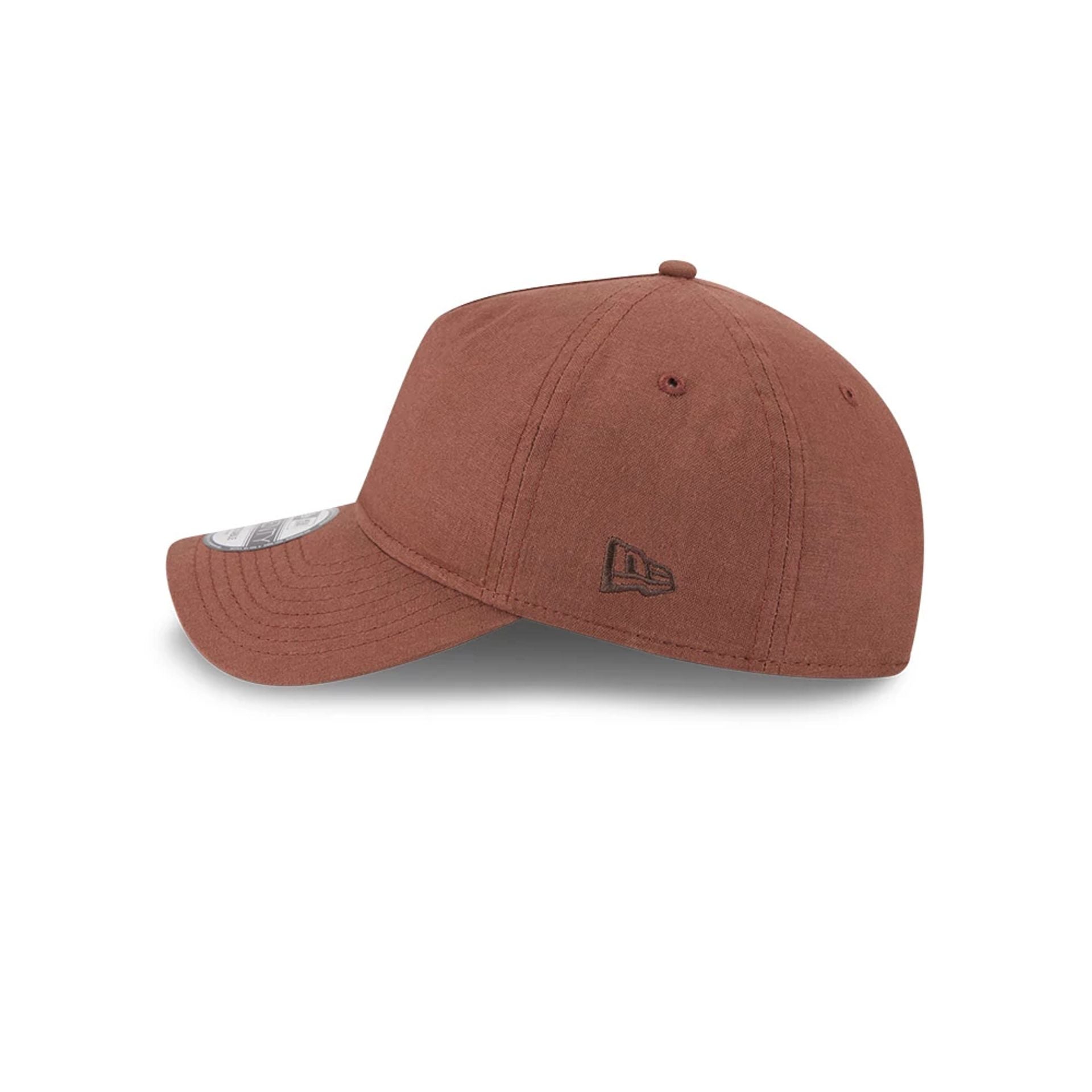 This is a New Era Elevated Open Brown 9TWENTY A-Frame Adjustable Cap 4