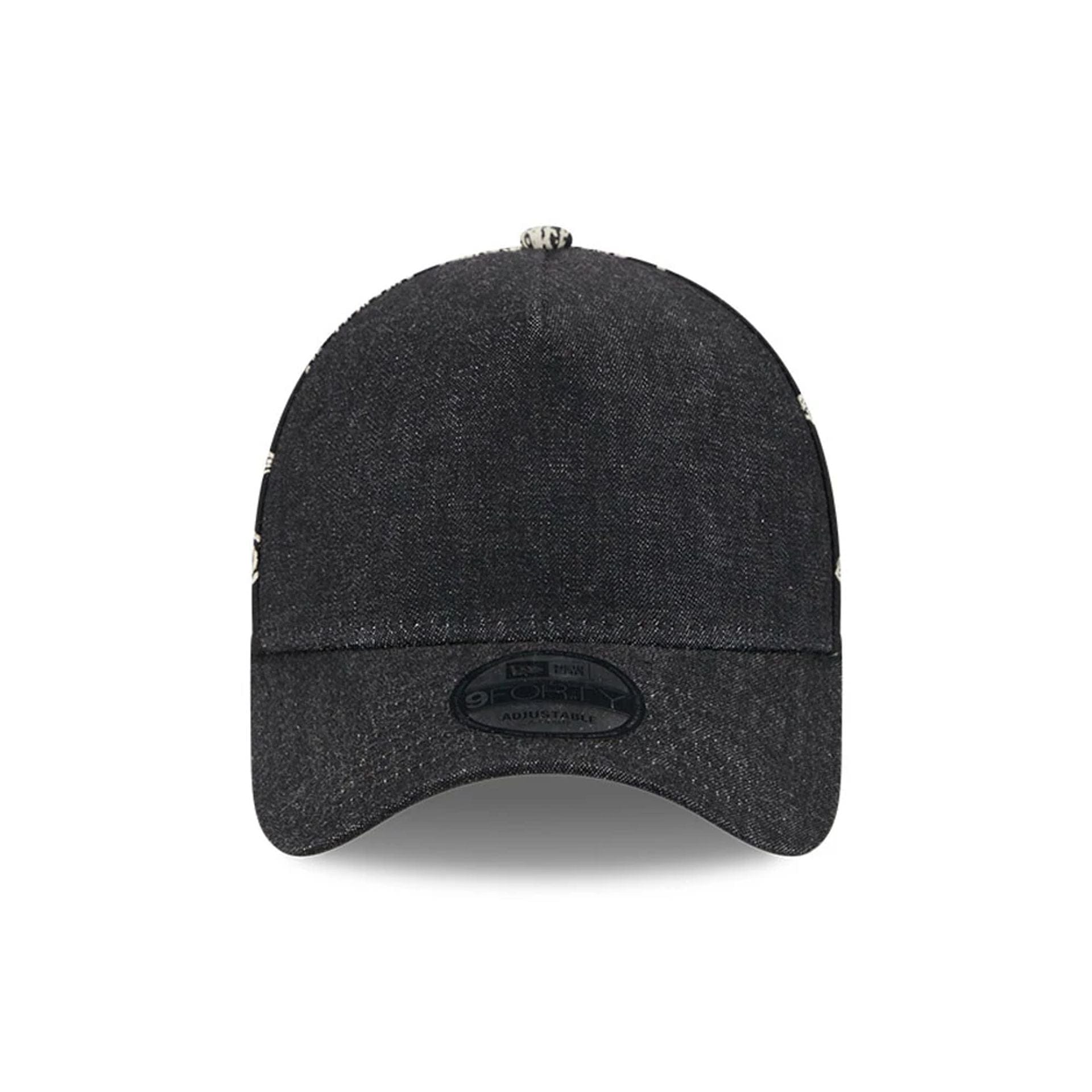 This is a New Era Elevated Black 9FORTY A-Frame Adjustable Cap 3