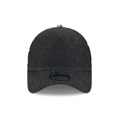 This is a New Era Elevated Black 9FORTY A-Frame Adjustable Cap 3