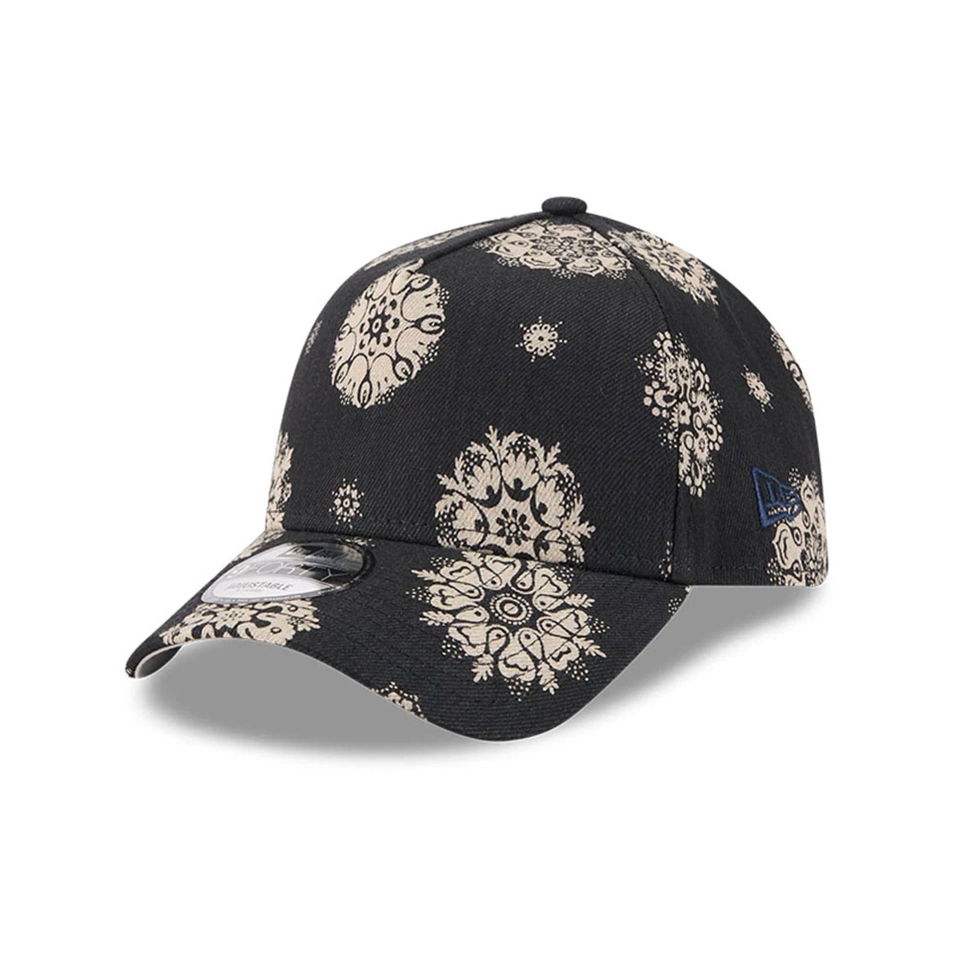 This is a New Era Elevated Navy 9FORTY A-Frame Adjustable Cap 1