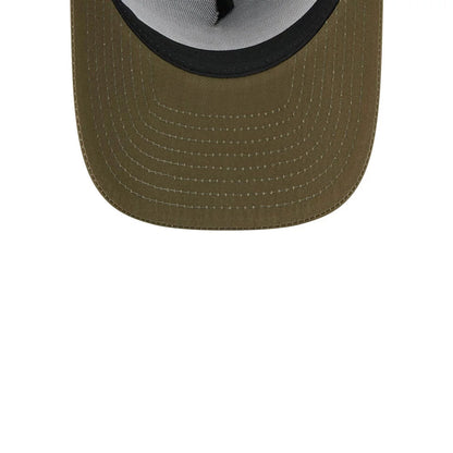 This is a New Era Elevated Open Green 9FORTY M-Crown A-Frame Adjustable Cap 7