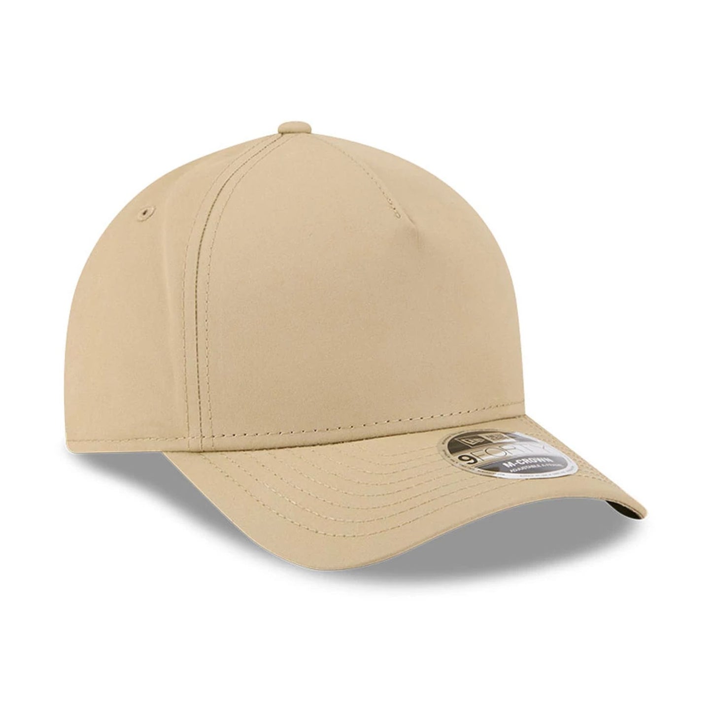 This is a New Era Elevated Beige 9FORTY M-Crown A-Frame Adjustable Cap 3