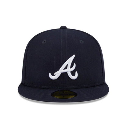 This is a Atlanta Braves Floral Undervisor Navy 59FIFTY Fitted Cap 3