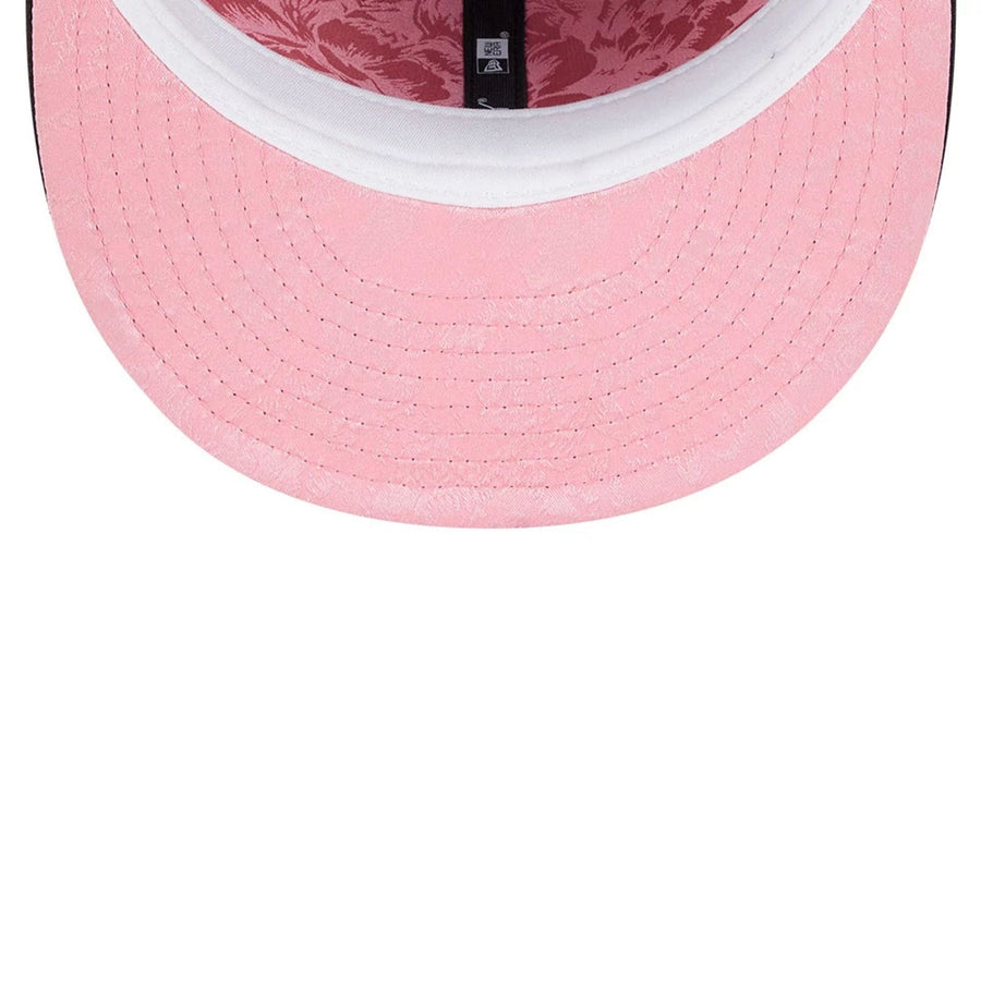 This is a Colorado Rockies Floral Undervisor Black 59FIFTY Fitted Cap 2