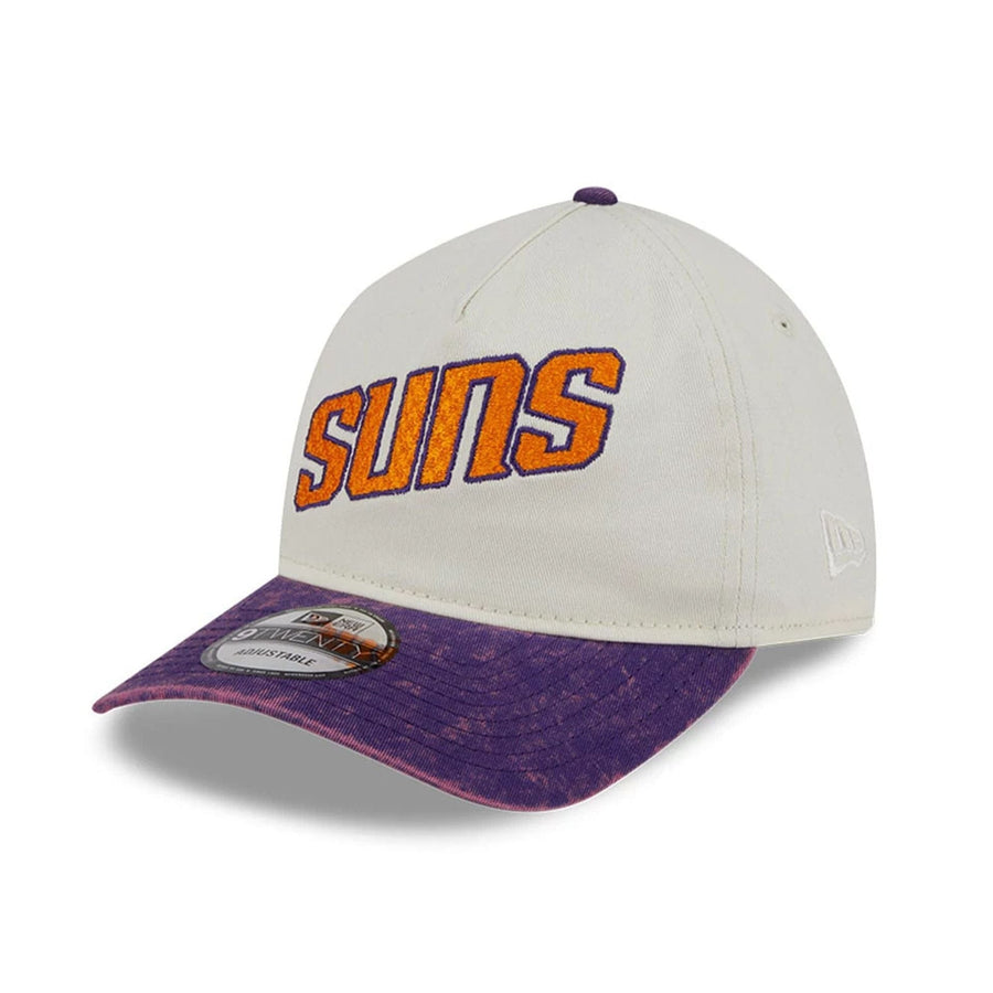 This is a Phoenix Suns Pastel White 9TWENTY A-Frame Adjustable Cap 1
