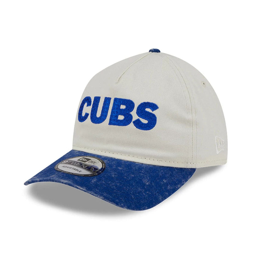 This is a Chicago Cubs Pastel White 9TWENTY A-Frame Adjustable Cap 1