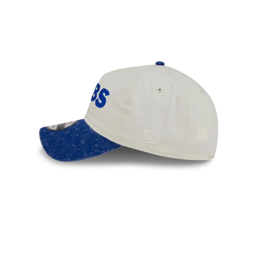 This is a Chicago Cubs Pastel White 9TWENTY A-Frame Adjustable Cap 4