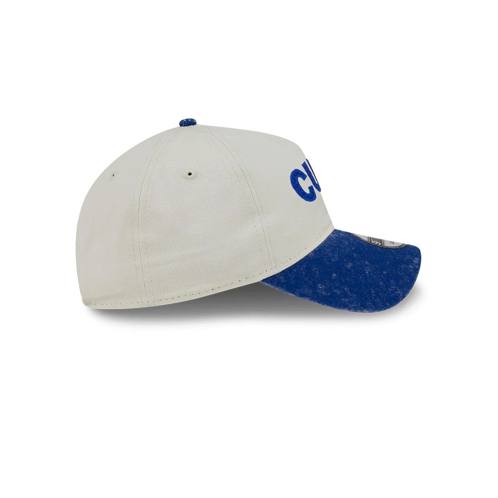 This is a Chicago Cubs Pastel White 9TWENTY A-Frame Adjustable Cap 5