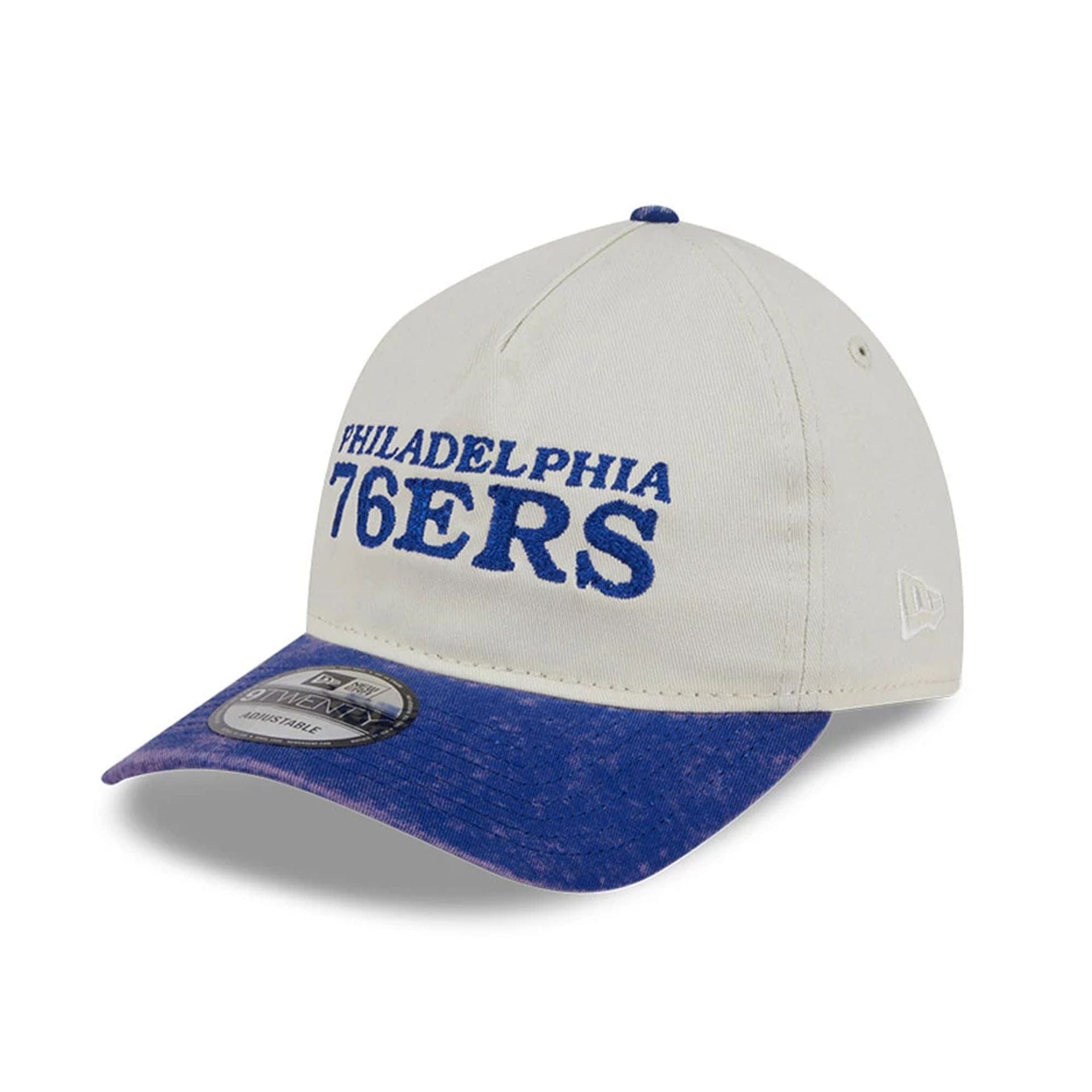 This is a Philadelphia 76Ers Pastel White 9TWENTY A-Frame Adjustable Cap 1