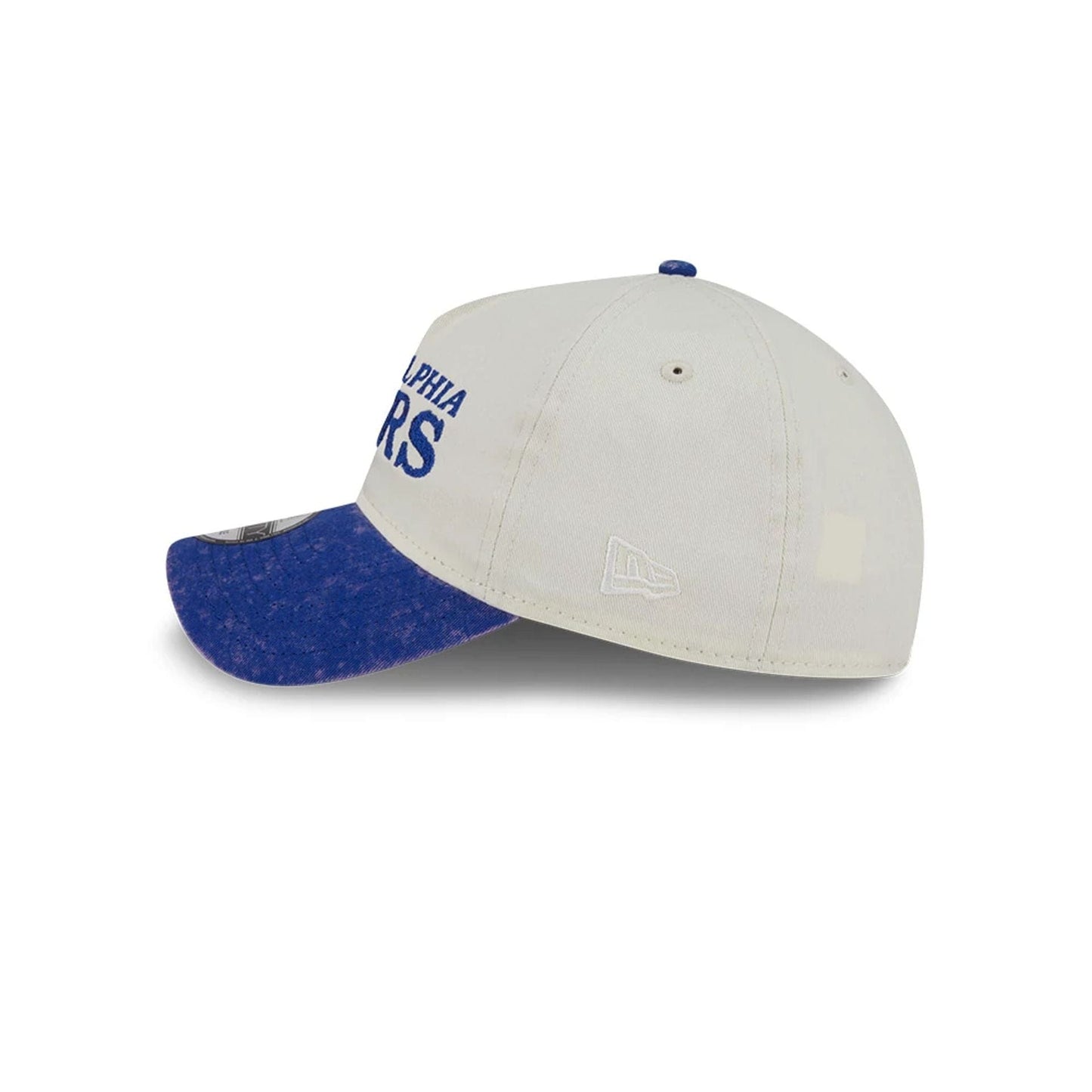 This is a Philadelphia 76Ers Pastel White 9TWENTY A-Frame Adjustable Cap 4