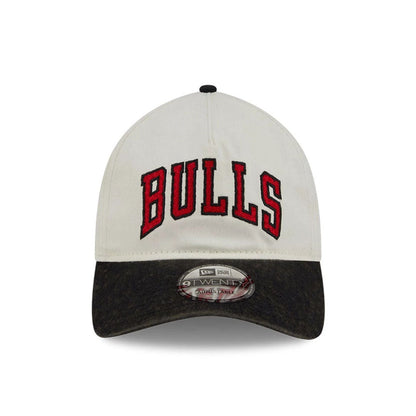 This is a Chicago Bulls Pastel White 9TWENTY A-Frame Adjustable Cap 2